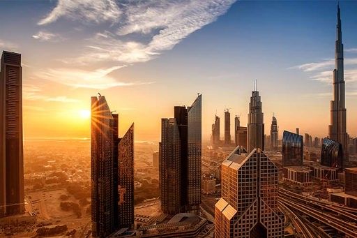 Sunset Dubai - tile