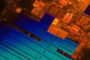 colourful computer chip